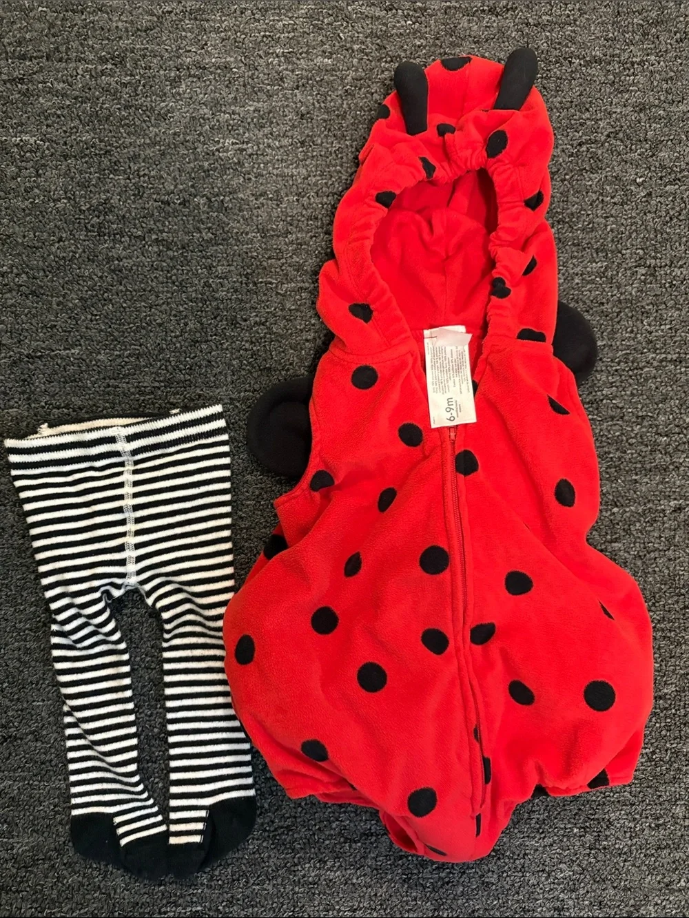 Carters Baby Ladybug One-Piece Hooded Halloween Costume
